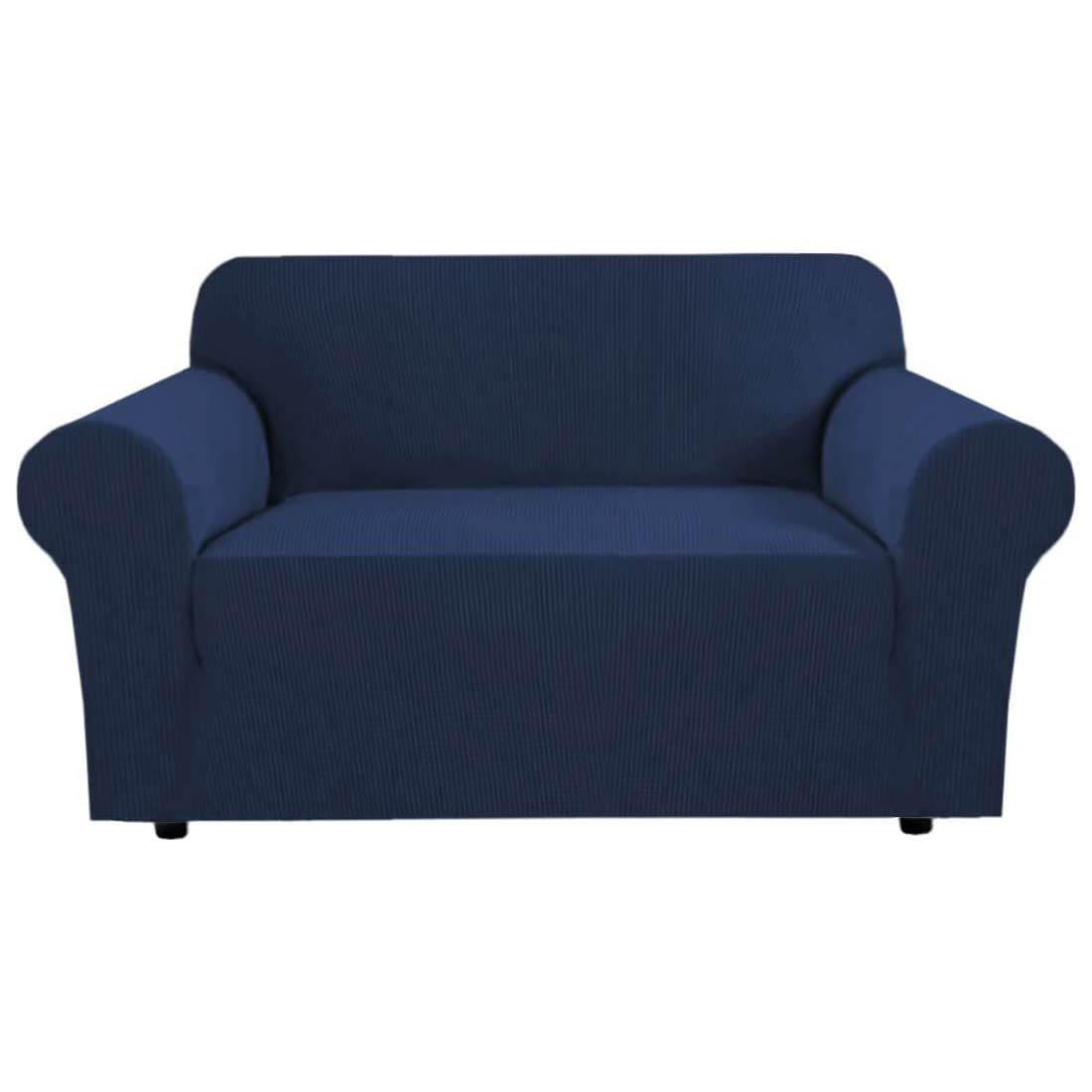 H.VERSAILTEX Stretch Sofa Covers for 3 Cushion Couch Covers Sofa Slipcovers for Living Room Feature Thick Checked Jacquard Fabric with Elastic Bottom, Sofa Large - Sand