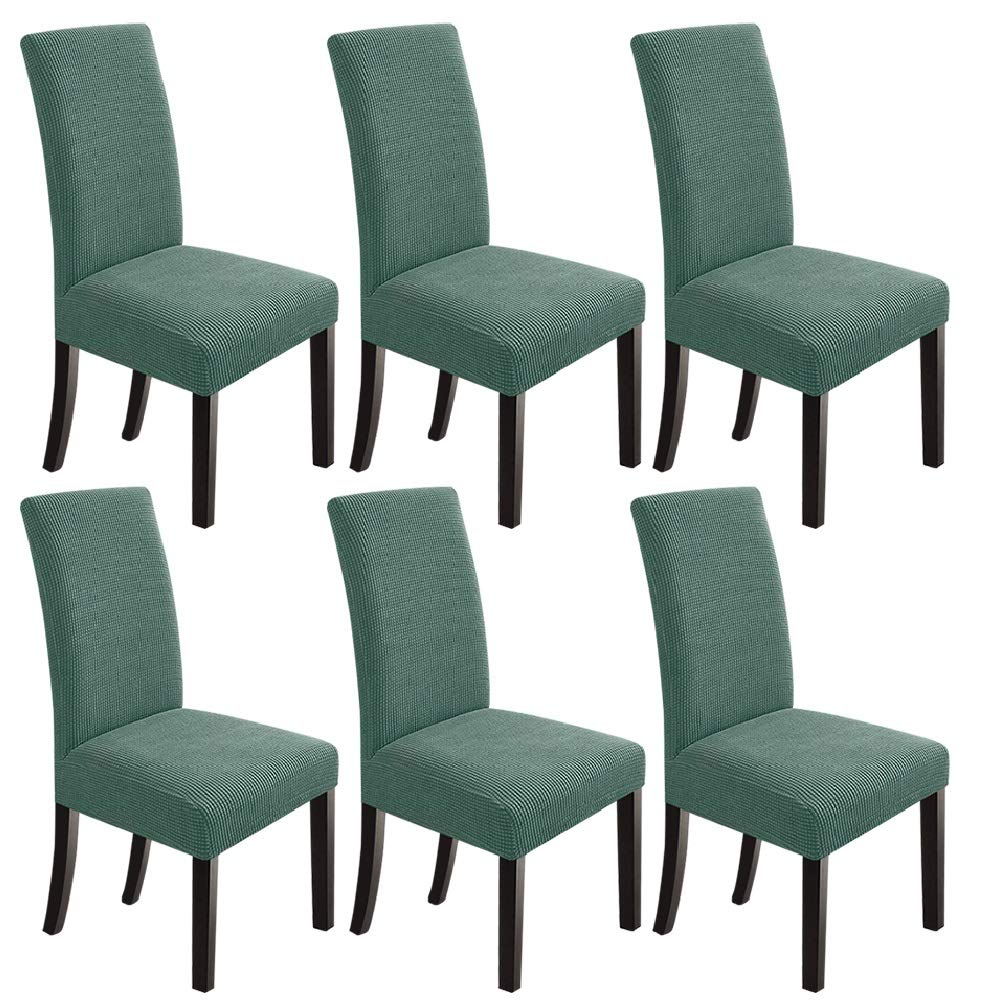 NORTHERN BROTHERS Dining Chair Covers Seat Parson Chair Slipcover for Dining Room Set of 4, Khaki
