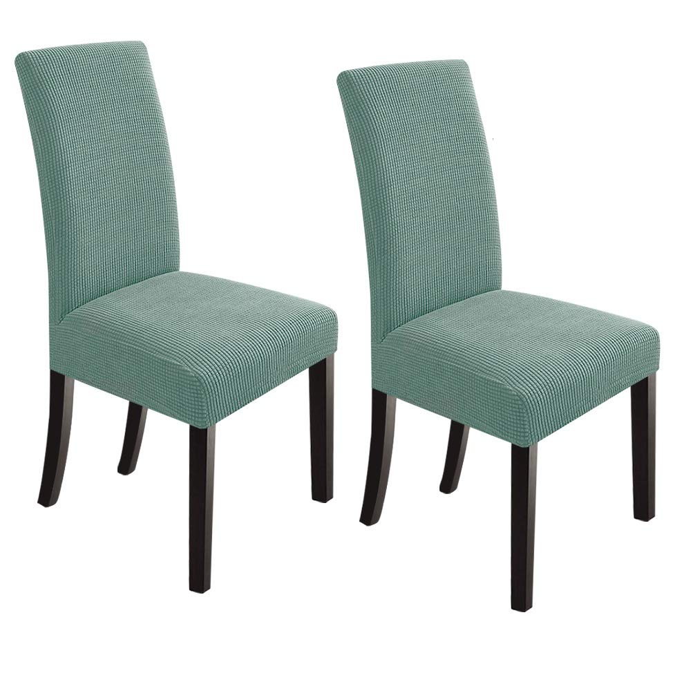 NORTHERN BROTHERS Dining Chair Covers Seat Parson Chair Slipcover for Dining Room Set of 4, Khaki