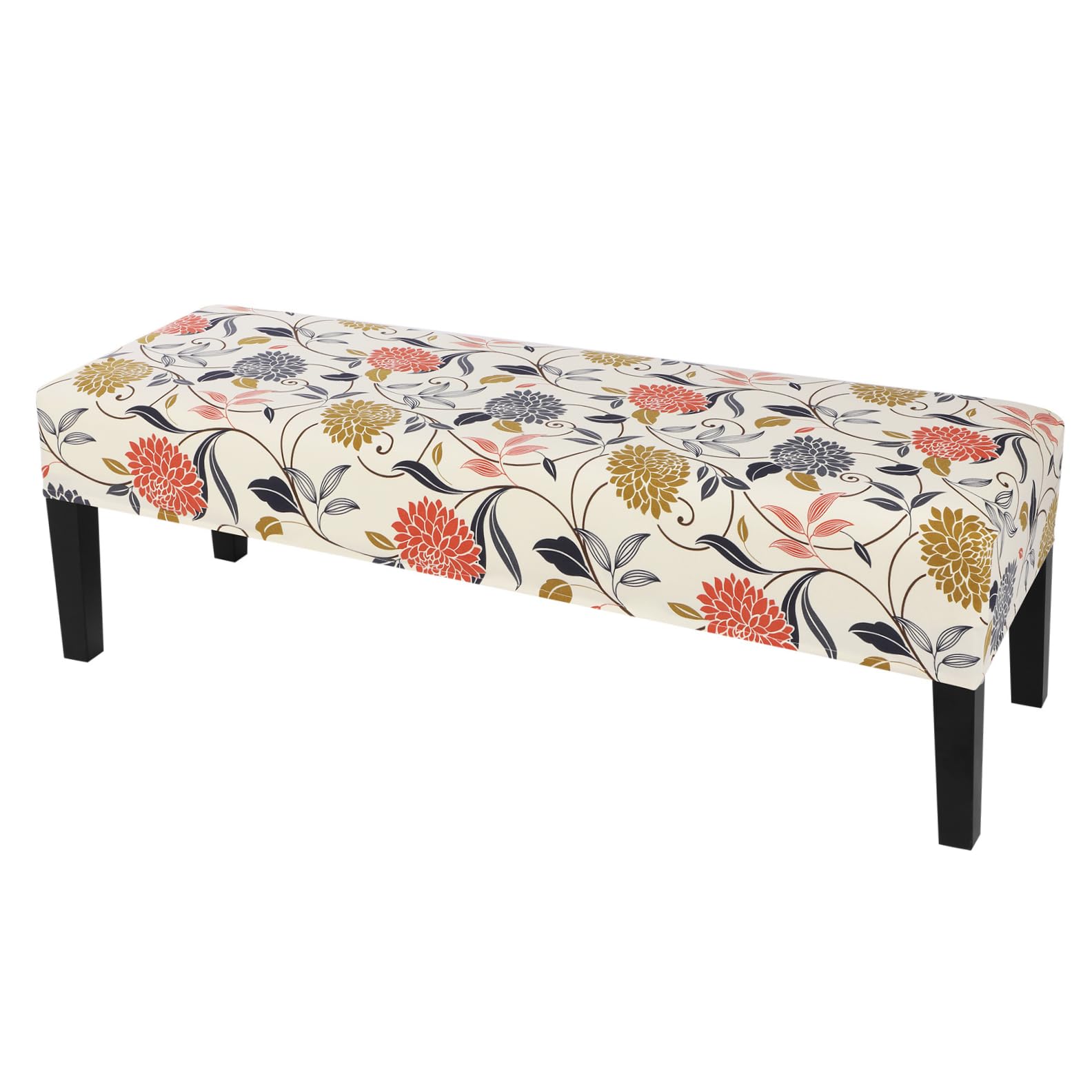SearchI Dining Bench Cover, Stretch Washable Long Bench Seat Covers, Rectangle Dining Table Bench Slipover for Dining Room, Living Room, Kitchen(Beige)
