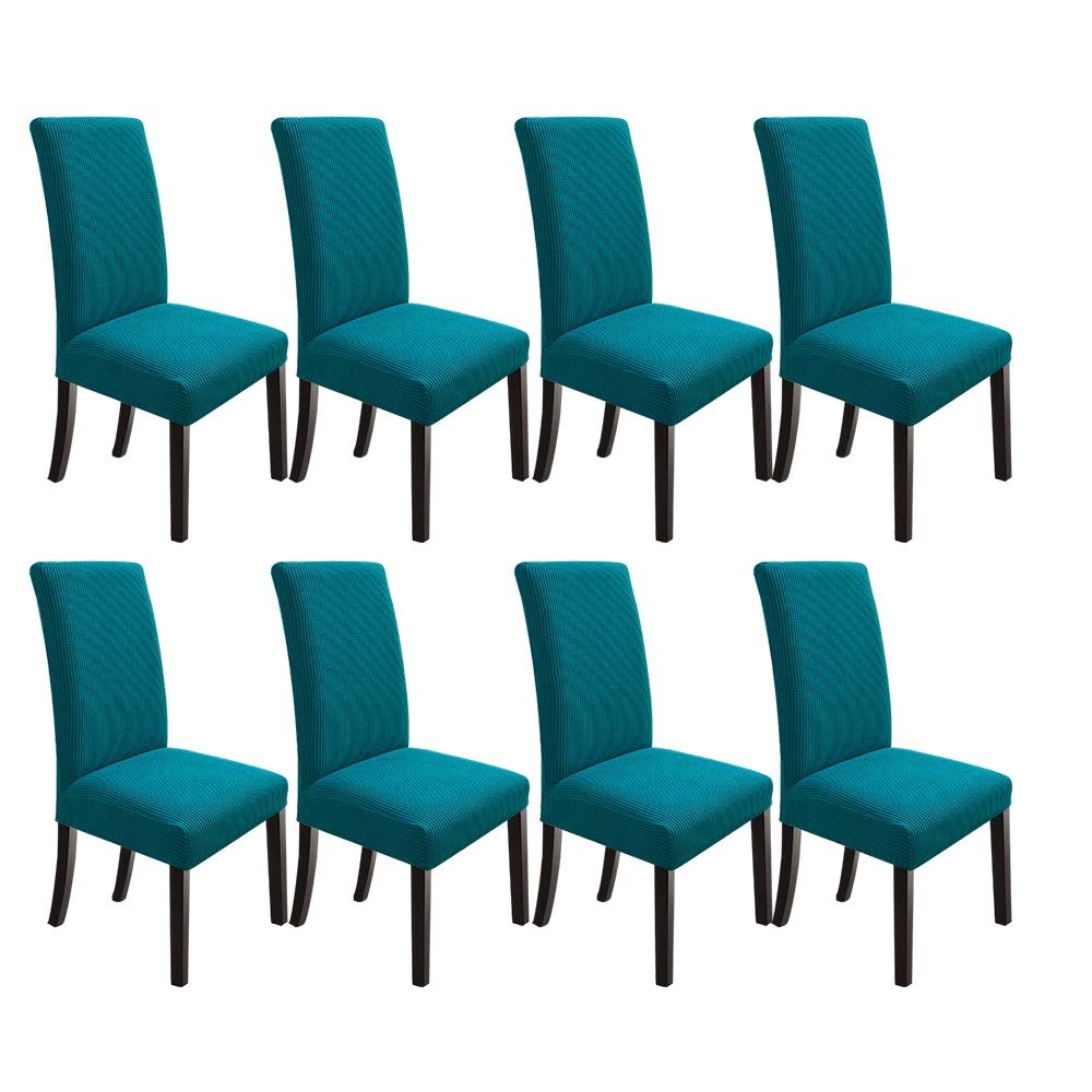 NORTHERN BROTHERS Dining Chair Covers Seat Parson Chair Slipcover for Dining Room Set of 4, Khaki