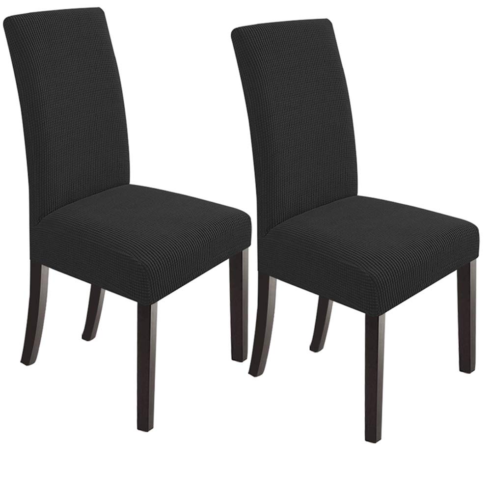 NORTHERN BROTHERS Dining Chair Covers Seat Parson Chair Slipcover for Dining Room Set of 4, Khaki