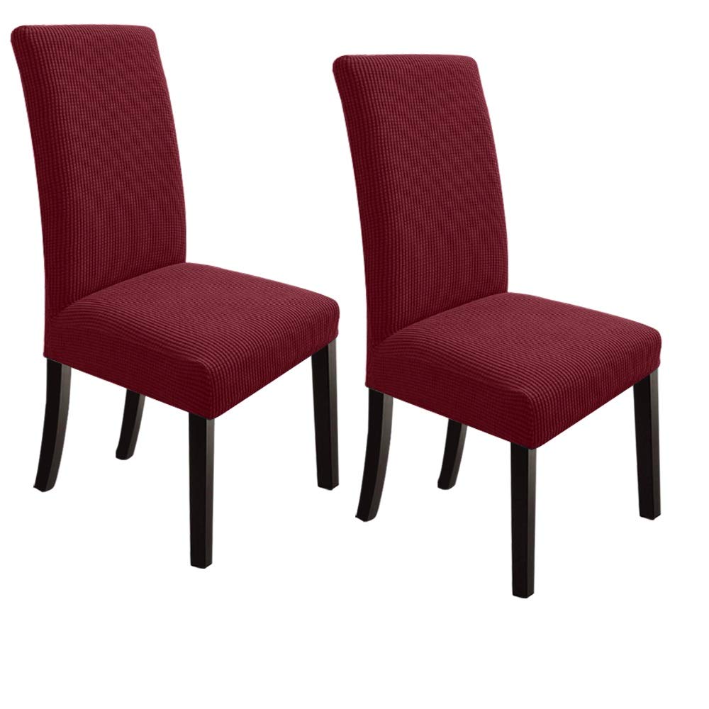 NORTHERN BROTHERS Dining Chair Covers Seat Parson Chair Slipcover for Dining Room Set of 4, Khaki