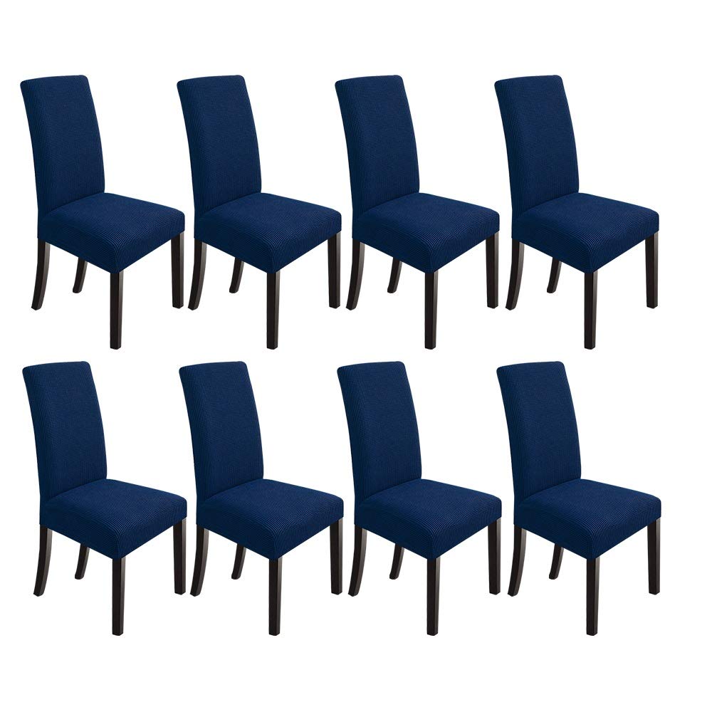 NORTHERN BROTHERS Dining Chair Covers Seat Parson Chair Slipcover for Dining Room Set of 4, Khaki
