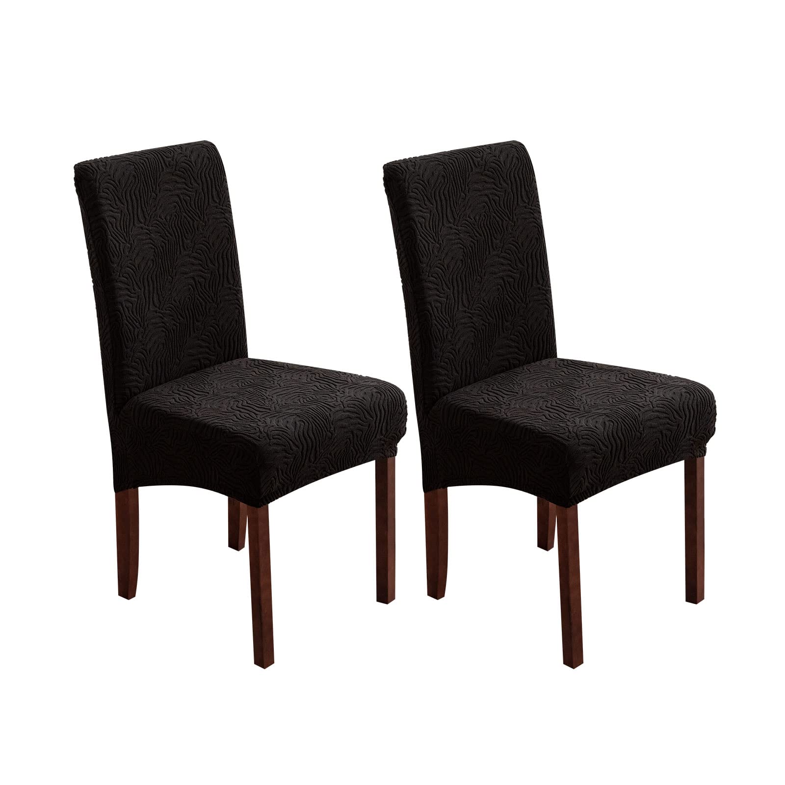 Dining Chair Covers, Chair Covers for Dining Room Stretch Parsons Chair Slipcover, for Dining Room Kitchen Chair Protector Cover, Removable, Washable (Beige, 6 Pack)