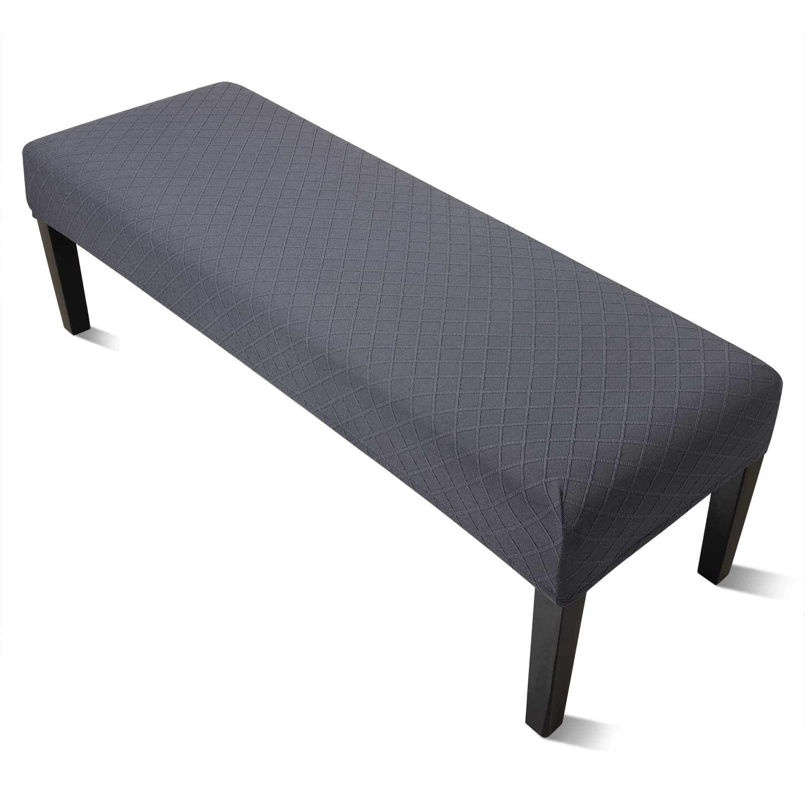 YISUN Dining Room Bench Covers, PU Leather Waterproof Upholstered Bench Slipcover, Removable Washable Bench Seat Protectors for Living Room, Bedroom, Kitchen(PU Coffee)