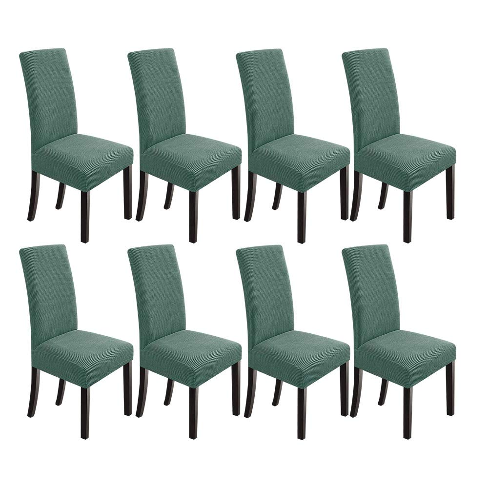 NORTHERN BROTHERS Dining Chair Covers Seat Parson Chair Slipcover for Dining Room Set of 4, Khaki