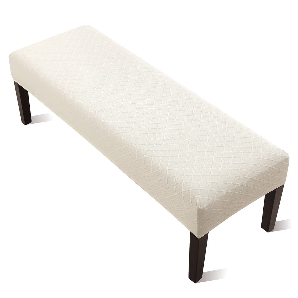 YISUN Dining Room Bench Covers, PU Leather Waterproof Upholstered Bench Slipcover, Removable Washable Bench Seat Protectors for Living Room, Bedroom, Kitchen(PU Coffee)