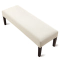 YISUN Dining Room Bench Covers, PU Leather Waterproof Upholstered Bench Slipcover, Removable Washable Bench Seat Protectors for Living Room, Bedroom, Kitchen(PU Coffee)