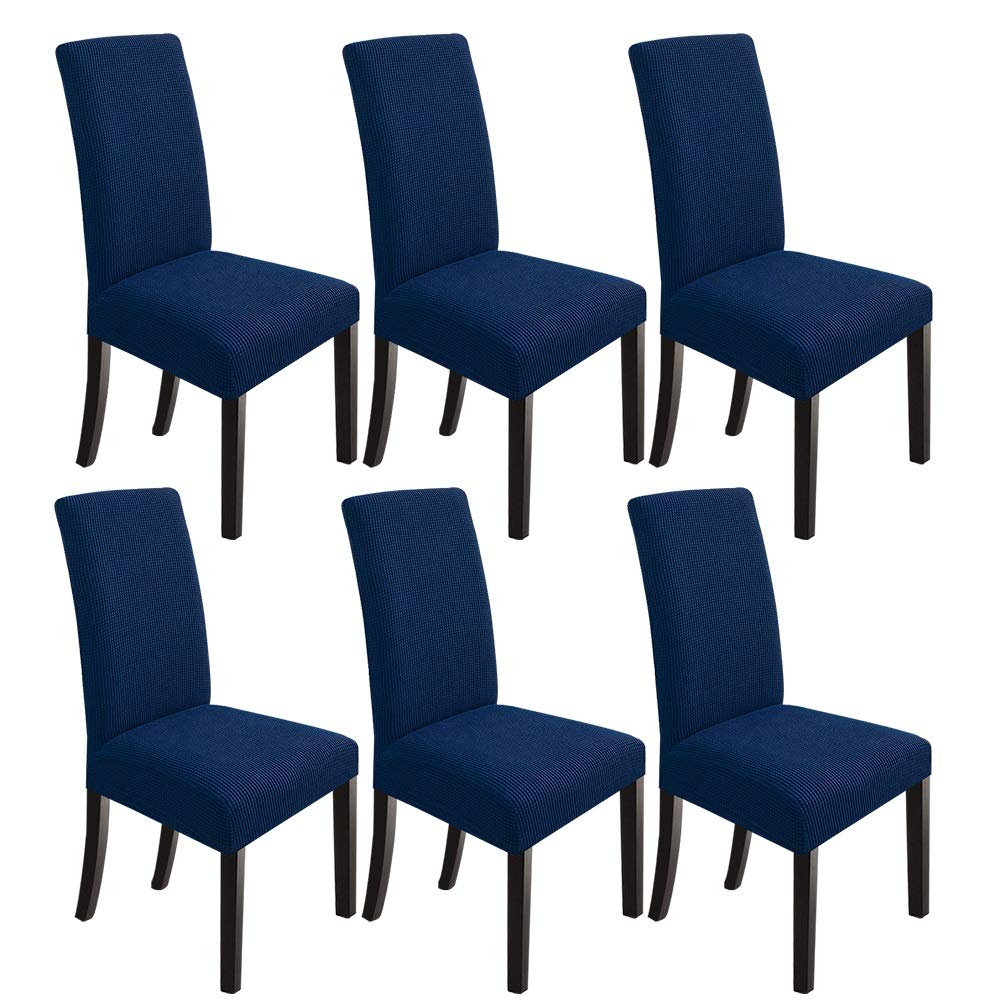 NORTHERN BROTHERS Dining Chair Covers Seat Parson Chair Slipcover for Dining Room Set of 4, Khaki