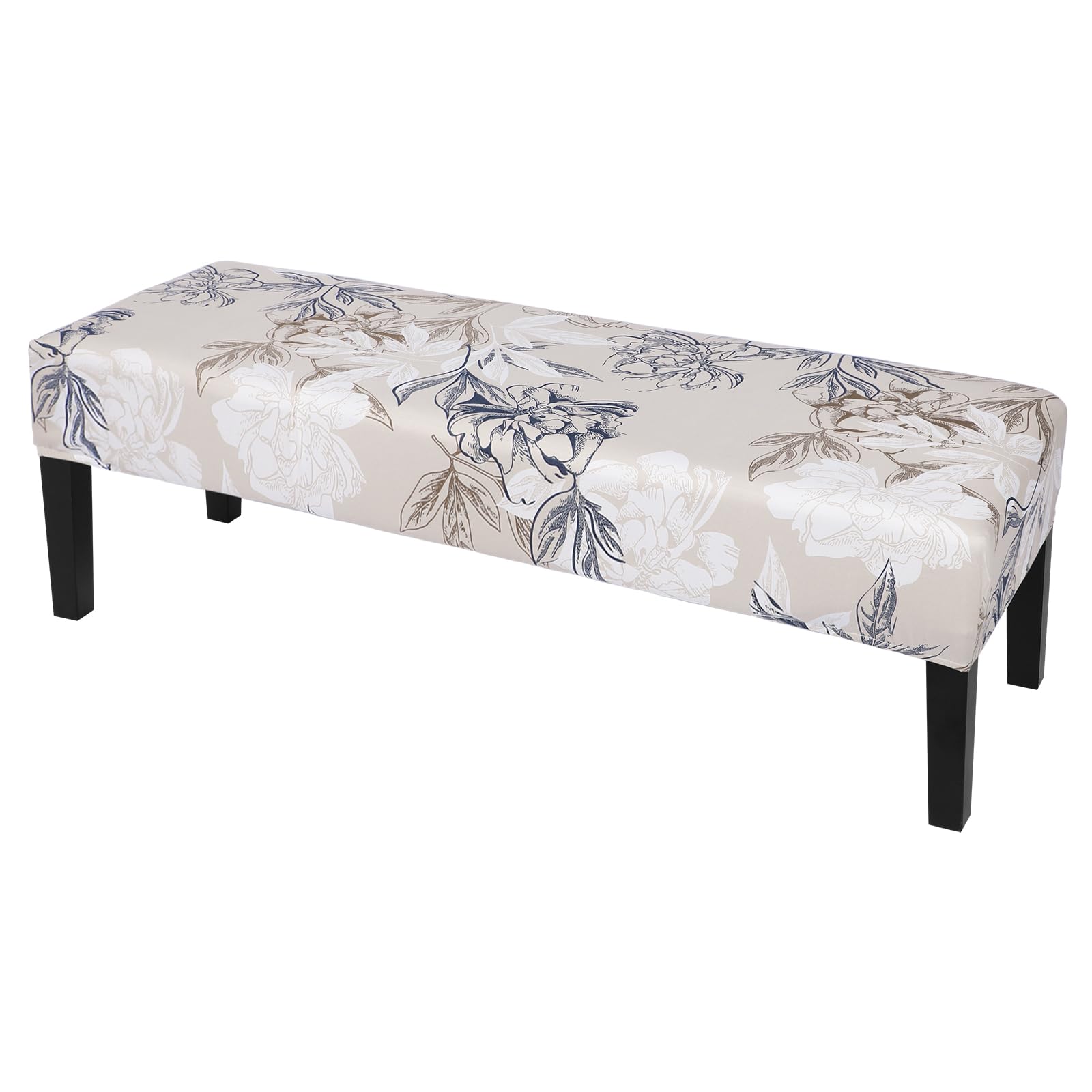 SearchI Dining Bench Cover, Stretch Washable Long Bench Seat Covers, Rectangle Dining Table Bench Slipover for Dining Room, Living Room, Kitchen(Beige)