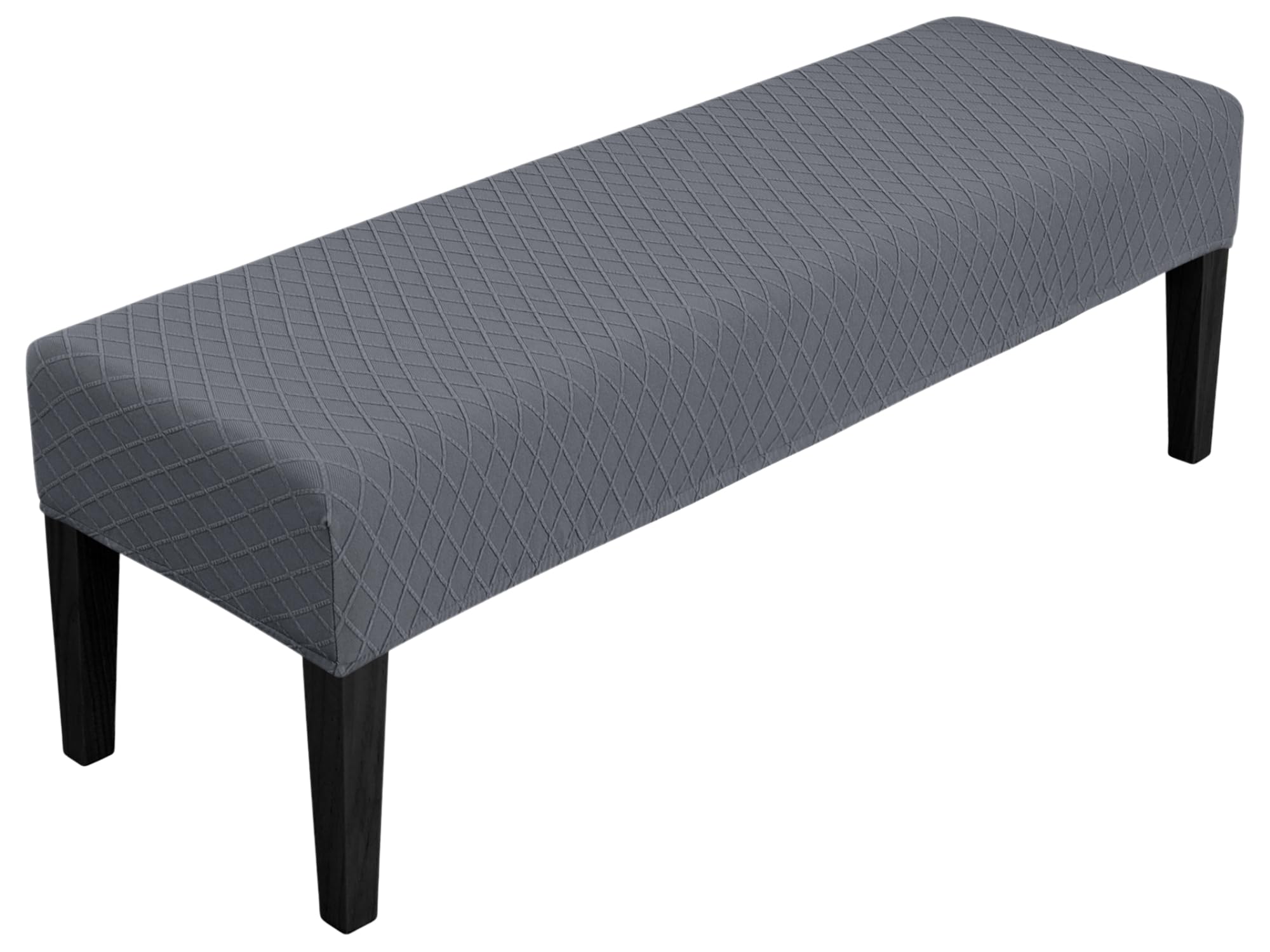 SPRINGRICO Stretch Dining Bench Cover, Removable Bench Slipcover Washable Bench Seat Protector Rectangle Bench Cover for Dining Room, Living Room, Bedroom, Kitchen (S1-Khaki)
