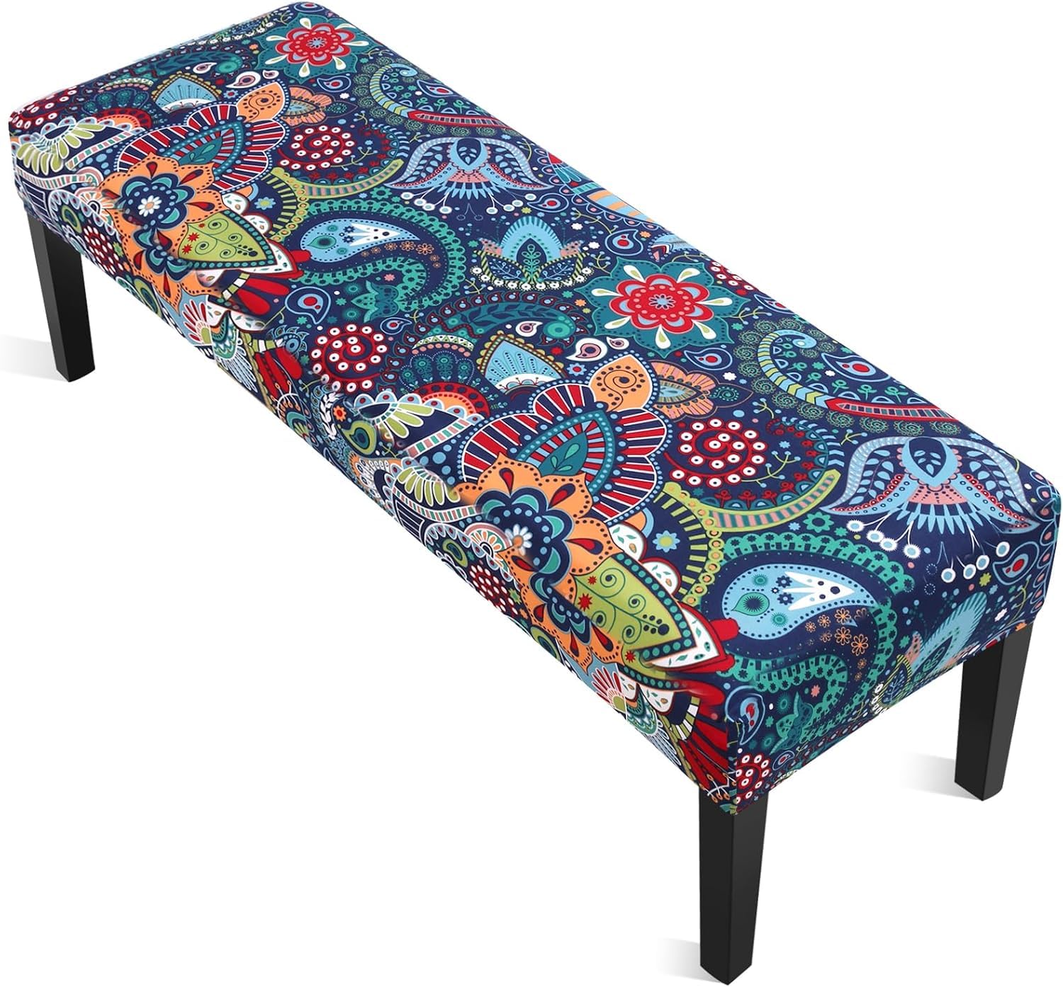YISUN Dining Room Bench Covers, PU Leather Waterproof Upholstered Bench Slipcover, Removable Washable Bench Seat Protectors for Living Room, Bedroom, Kitchen(PU Coffee)