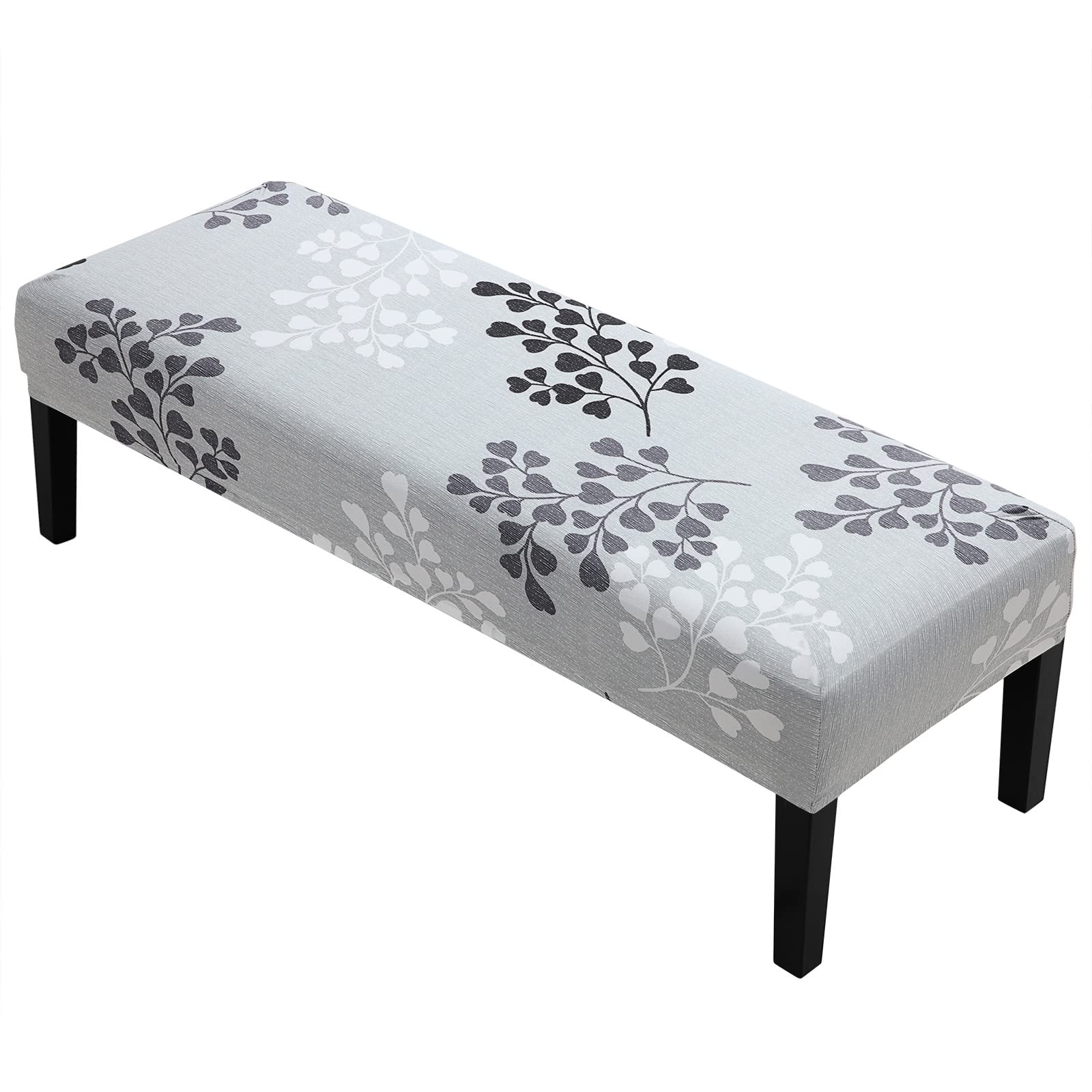 YISUN Dining Room Bench Covers, PU Leather Waterproof Upholstered Bench Slipcover, Removable Washable Bench Seat Protectors for Living Room, Bedroom, Kitchen(PU Coffee)