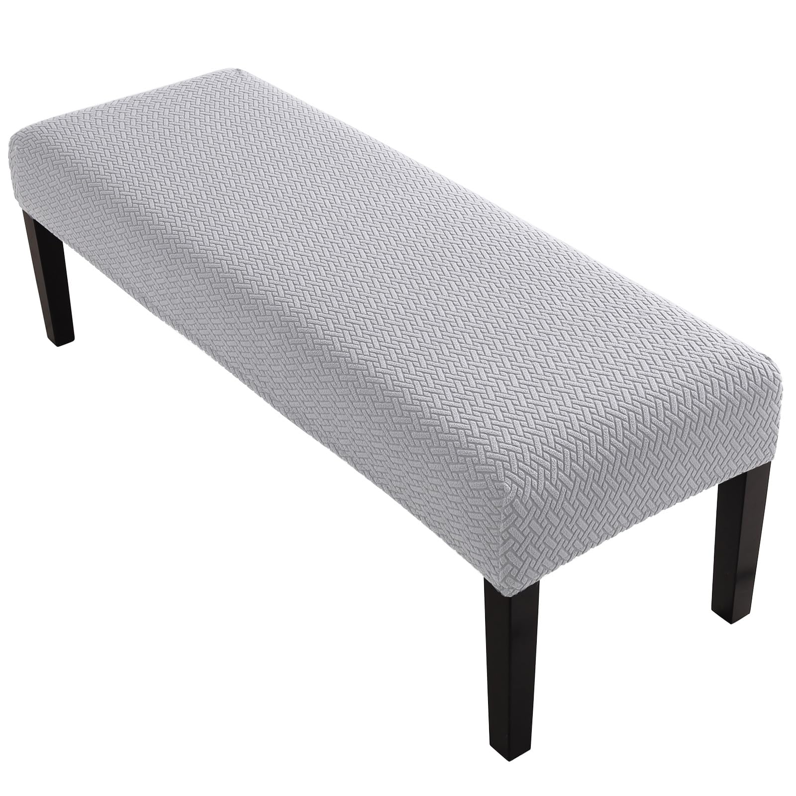 YISUN Dining Room Bench Covers, PU Leather Waterproof Upholstered Bench Slipcover, Removable Washable Bench Seat Protectors for Living Room, Bedroom, Kitchen(PU Coffee)