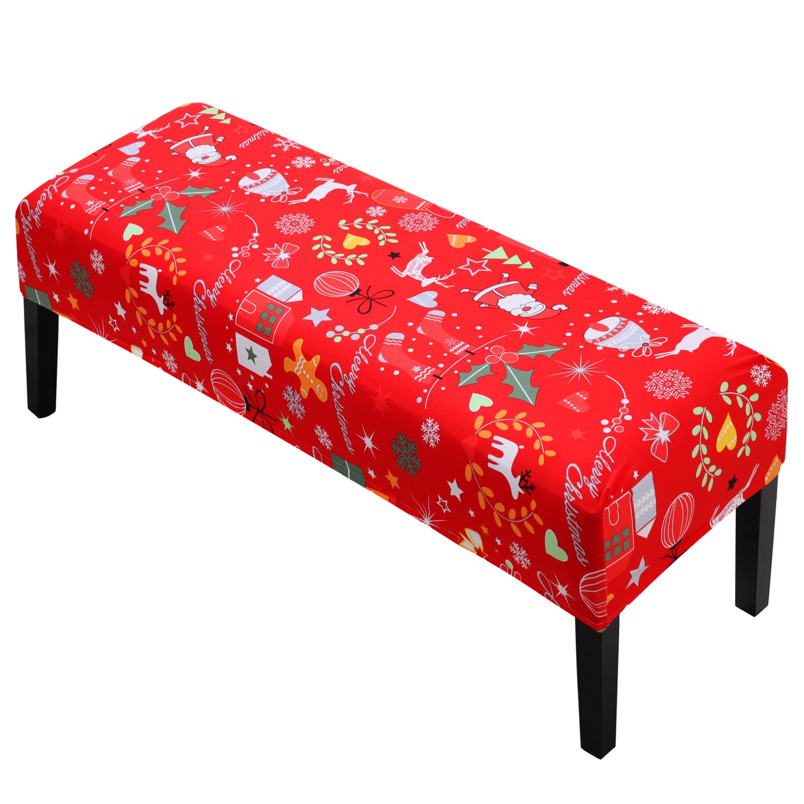 YISUN Dining Room Bench Covers, PU Leather Waterproof Upholstered Bench Slipcover, Removable Washable Bench Seat Protectors for Living Room, Bedroom, Kitchen(PU Coffee)