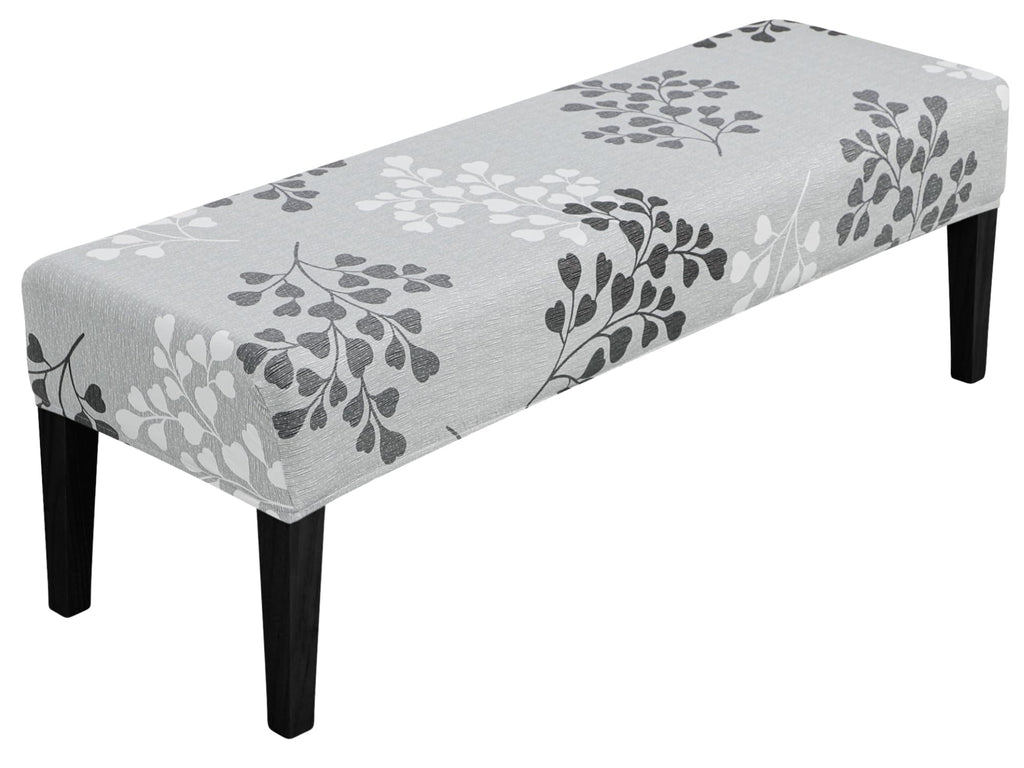 SPRINGRICO Stretch Dining Bench Cover, Removable Bench Slipcover Washable Bench Seat Protector Rectangle Bench Cover for Dining Room, Living Room, Bedroom, Kitchen (S1-Khaki)