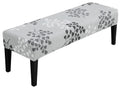 SPRINGRICO Stretch Dining Bench Cover, Removable Bench Slipcover Washable Bench Seat Protector Rectangle Bench Cover for Dining Room, Living Room, Bedroom, Kitchen (S1-Khaki)