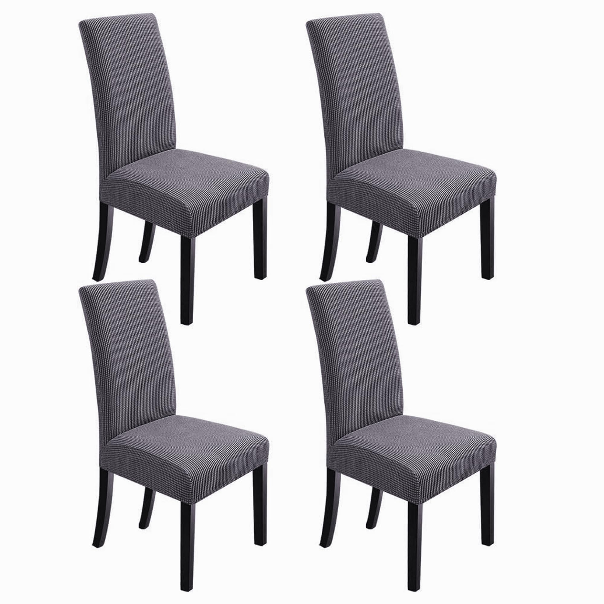 NORTHERN BROTHERS Dining Chair Covers Seat Parson Chair Slipcover for Dining Room Set of 4, Khaki