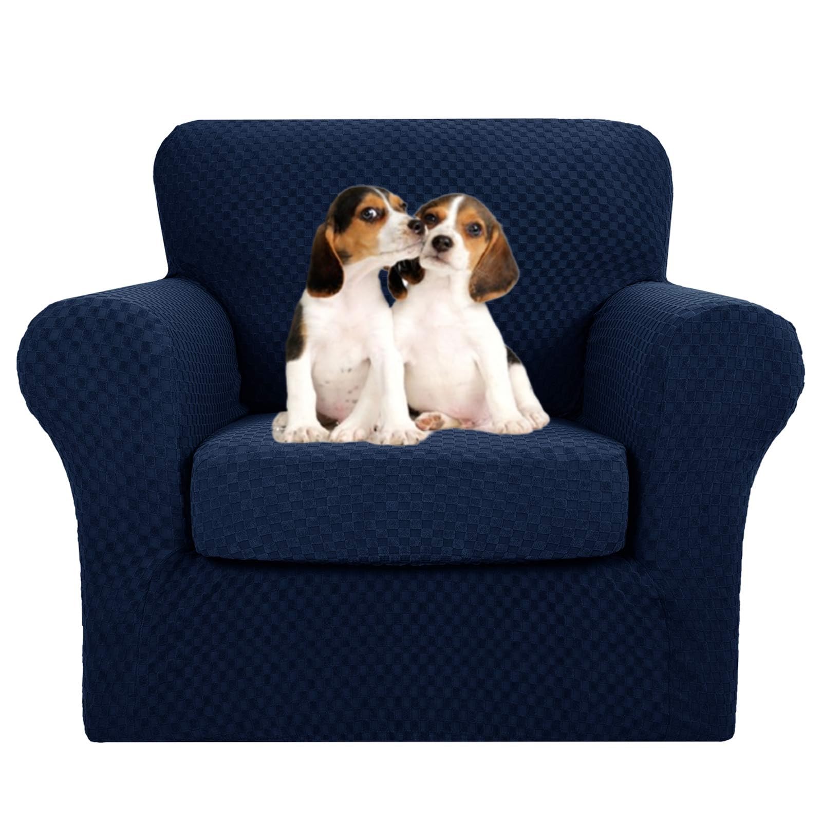 MAXIJIN 4 Piece Couch Covers for 3 Cushion Couch Super Stretch Non Slip Couch Cover for Dogs Pet Friendly Elastic Jacquard Furniture Protector Sofa Slipcovers (Sofa, Light Gray)