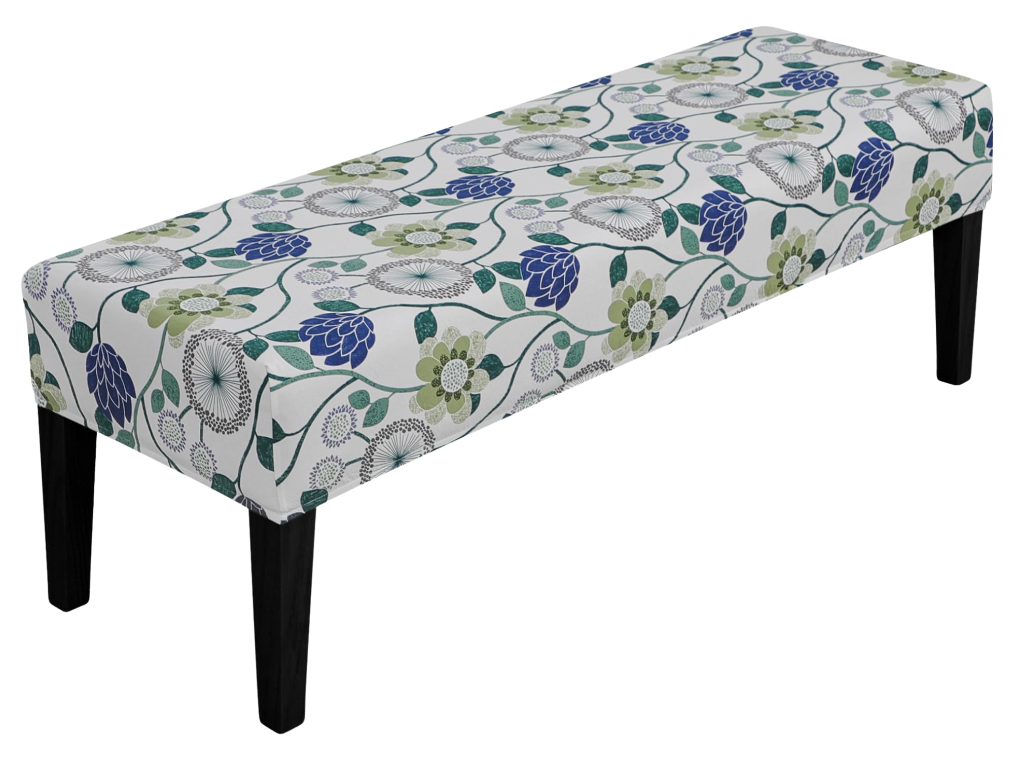 SPRINGRICO Stretch Dining Bench Cover, Removable Bench Slipcover Washable Bench Seat Protector Rectangle Bench Cover for Dining Room, Living Room, Bedroom, Kitchen (S1-Khaki)