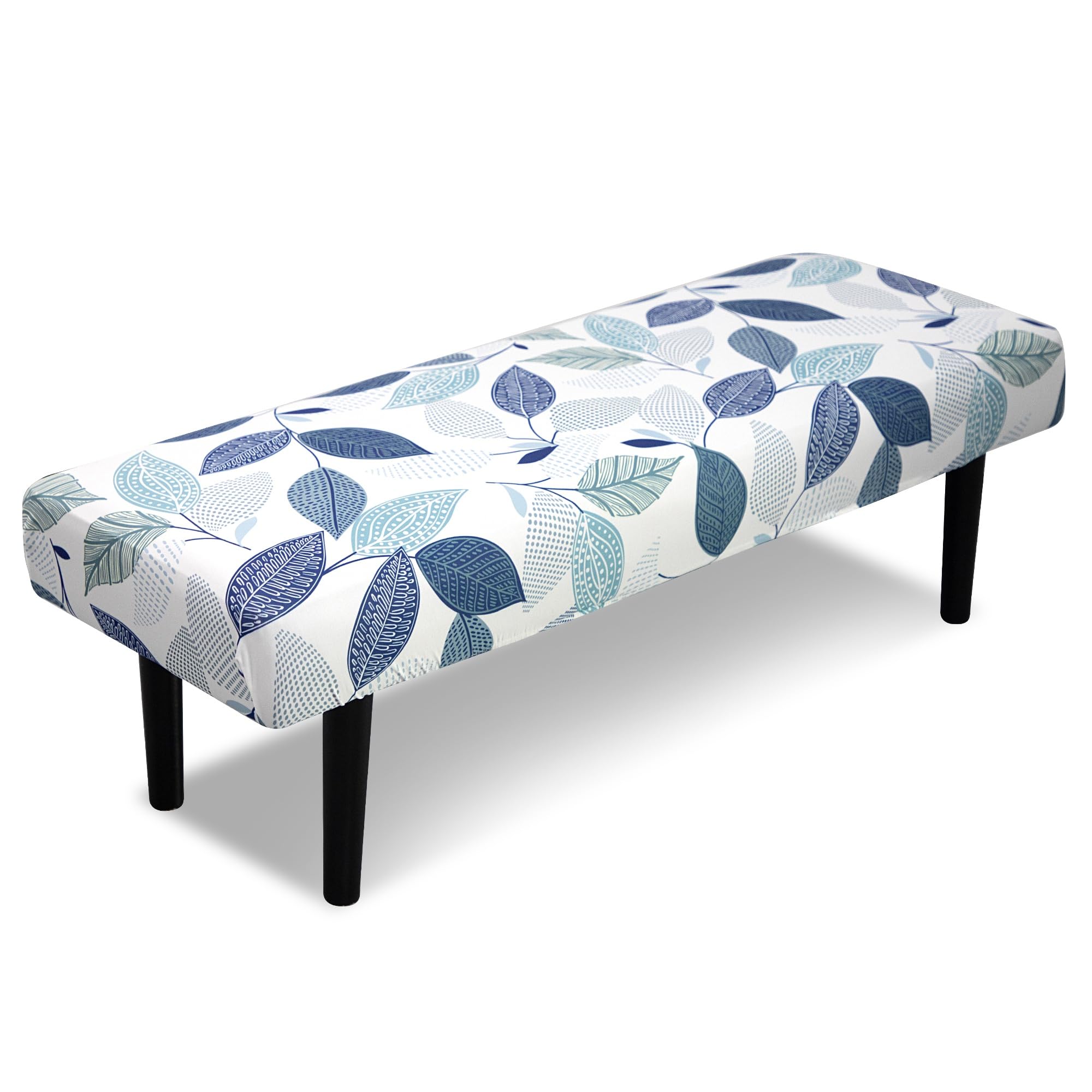 Stretch Bench Covers, Bench Seat Covers, Bench Cushions Covers, Printed Bench Seat Protector, Washable Bench Slipcover, Rectangle Bench Covers for Dining Room, Living Room, Kitchen (Flowers)