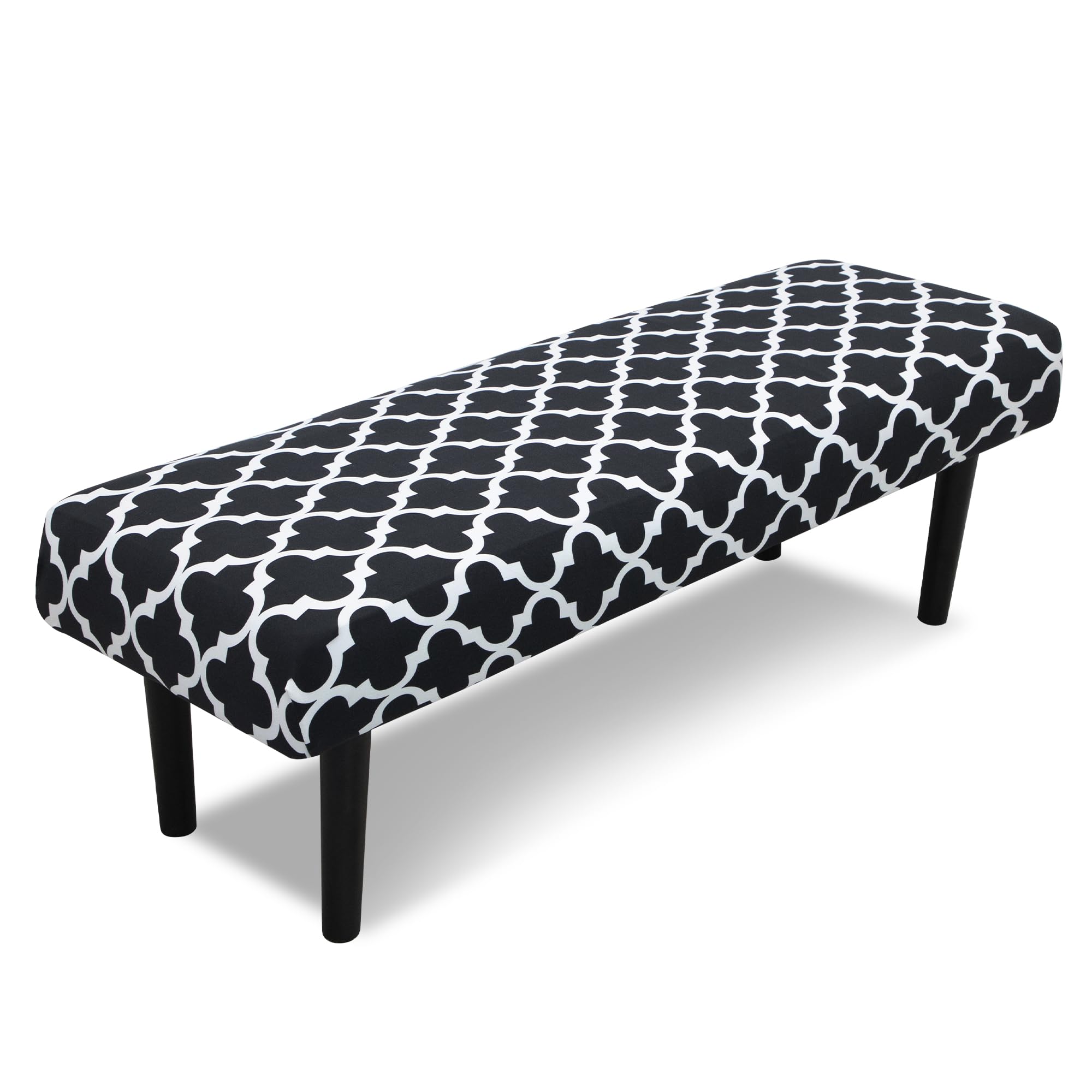 Stretch Bench Covers, Bench Seat Covers, Bench Cushions Covers, Printed Bench Seat Protector, Washable Bench Slipcover, Rectangle Bench Covers for Dining Room, Living Room, Kitchen (Flowers)