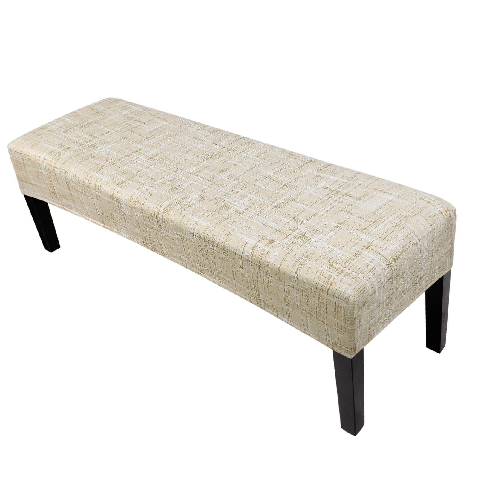 SearchI Dining Bench Cover, Stretch Washable Long Bench Seat Covers, Rectangle Dining Table Bench Slipover for Dining Room, Living Room, Kitchen(Beige)