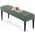 VANSOFY Dining Bench Cover, Stretch Jacaquard Bench Seat Cushion Covers, Rectangular Washable Bench Covers Slipcover for Dining Room, Bedroom, Kitchen, Living Room (Gray)