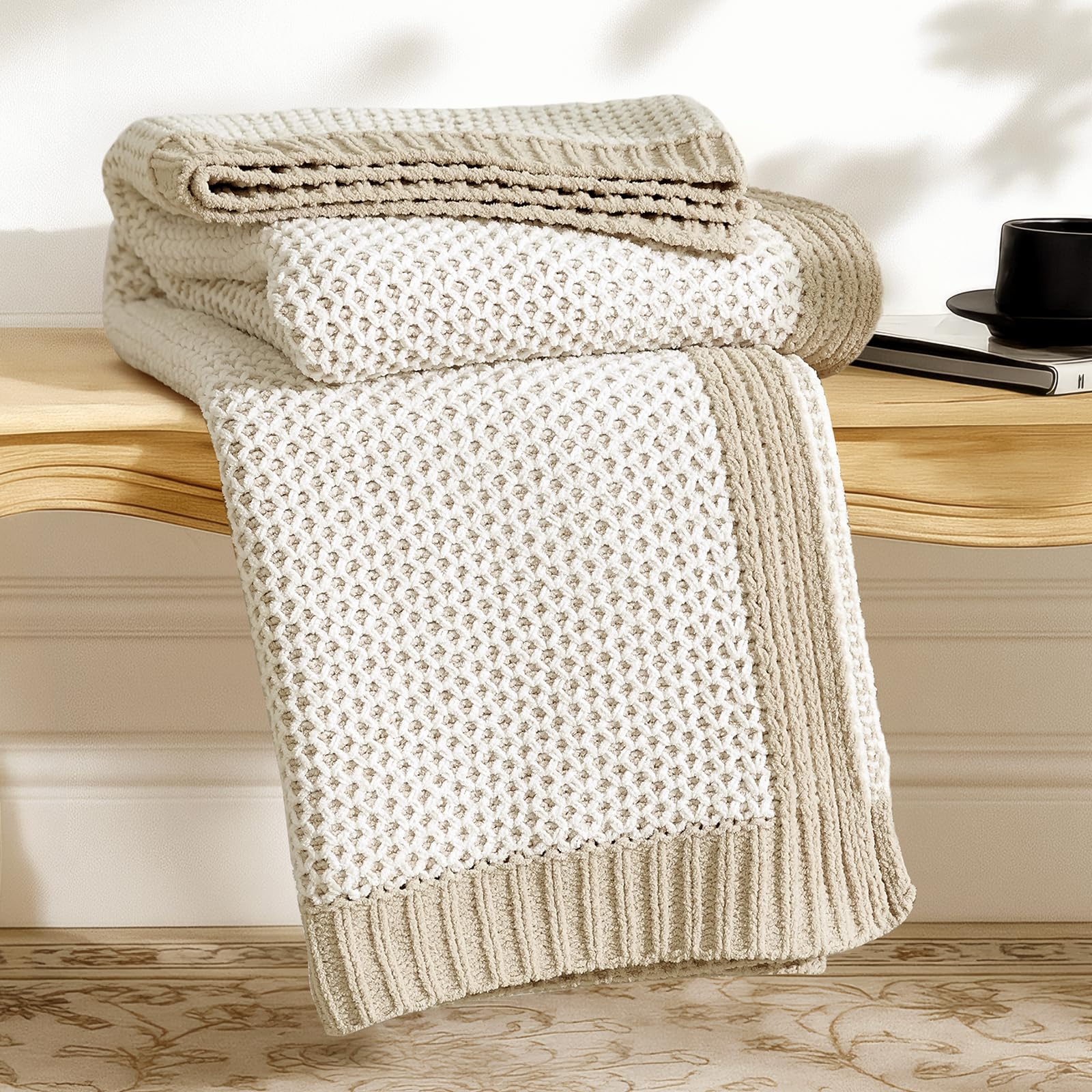 Chunky Knit Throw Blanket