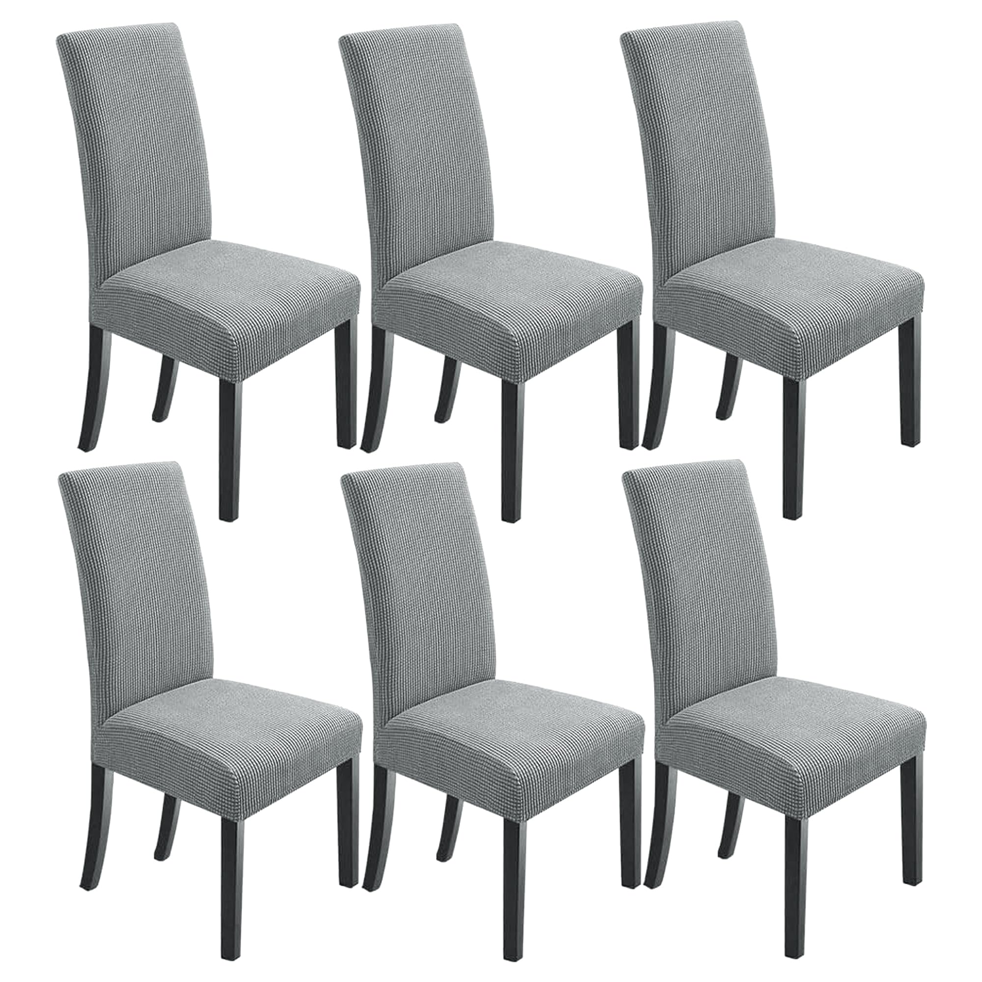 NORTHERN BROTHERS Dining Chair Covers Seat Parson Chair Slipcover for Dining Room Set of 4, Khaki