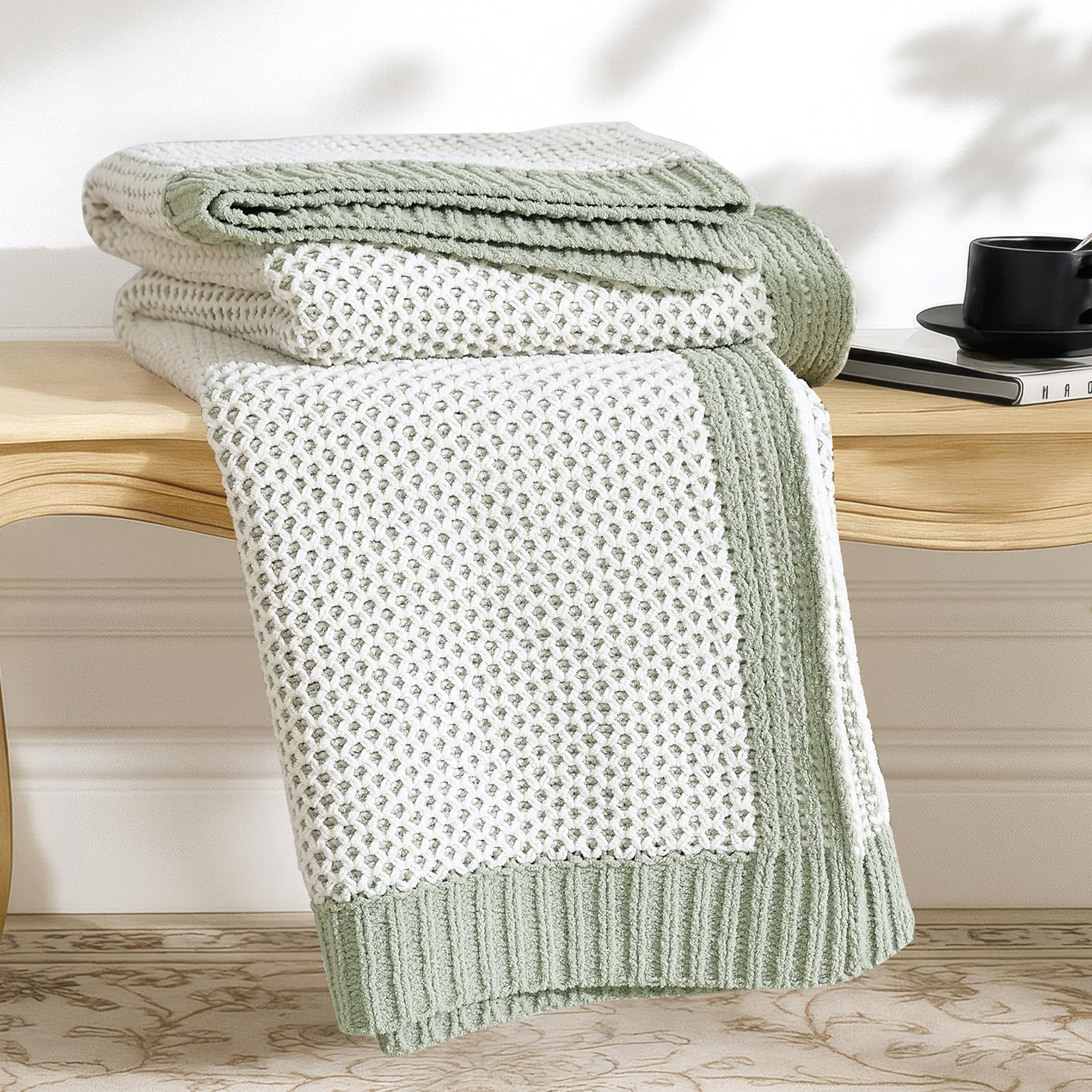 Chunky Knit Throw Blanket