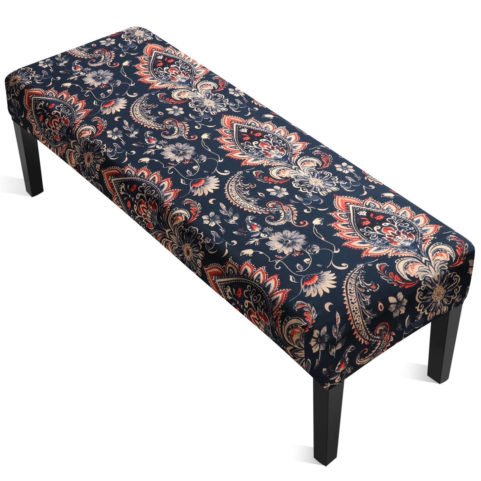 YISUN Dining Room Bench Covers, PU Leather Waterproof Upholstered Bench Slipcover, Removable Washable Bench Seat Protectors for Living Room, Bedroom, Kitchen(PU Coffee)