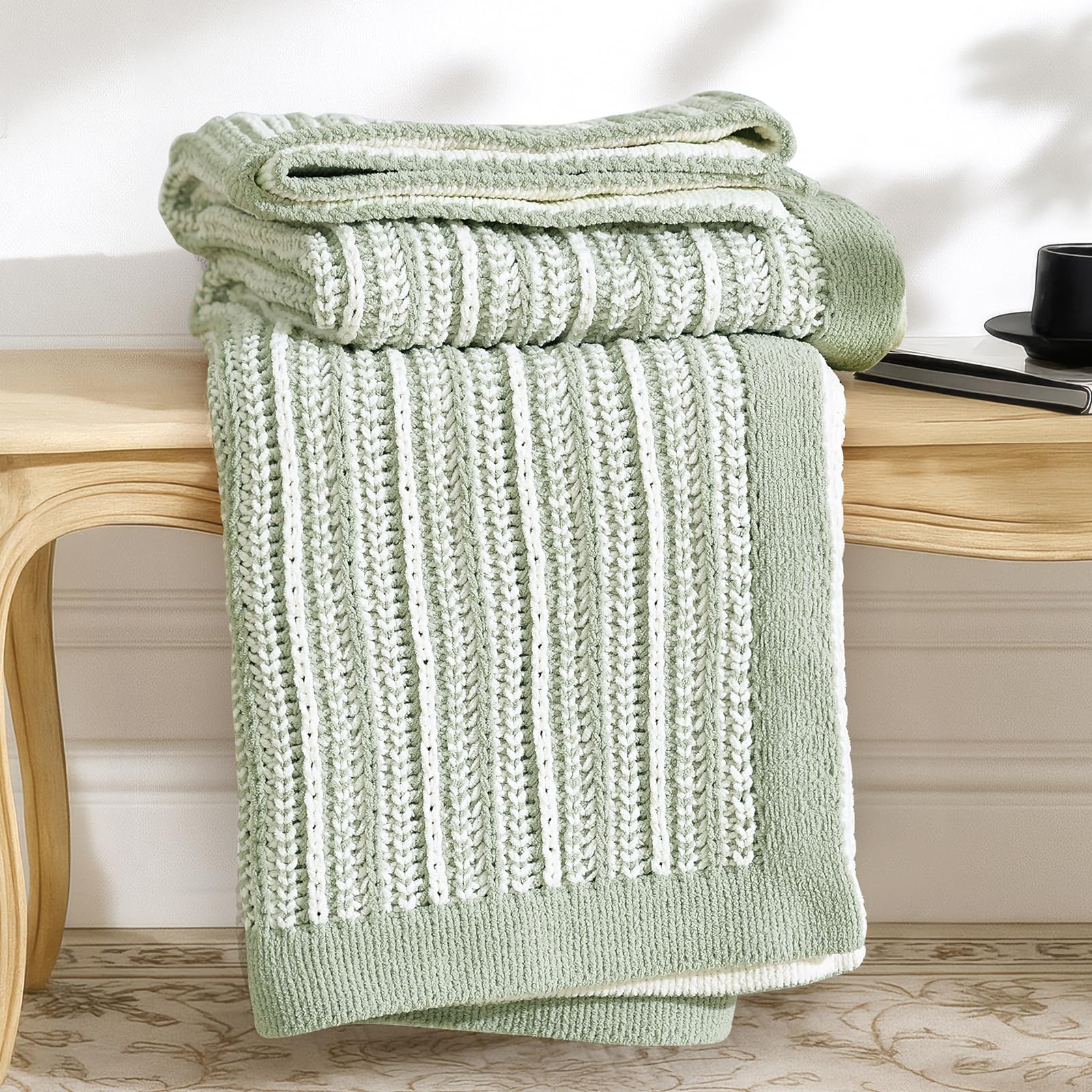 Chunky Knit Throw Blanket