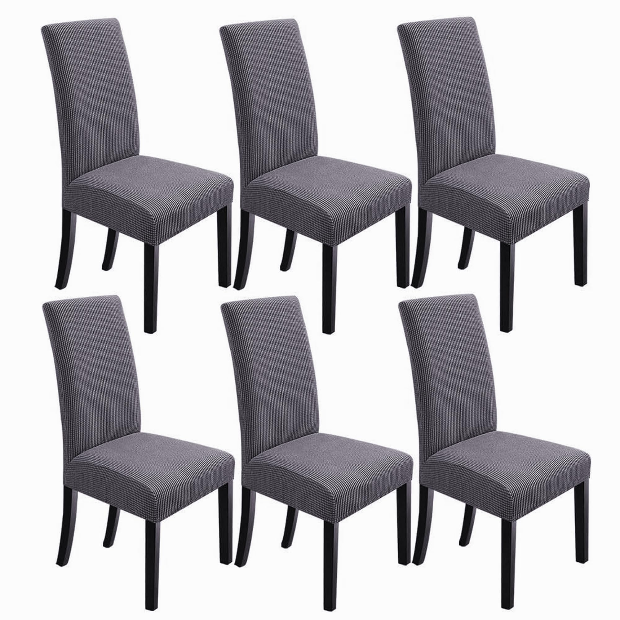 NORTHERN BROTHERS Dining Chair Covers Seat Parson Chair Slipcover for Dining Room Set of 4, Khaki