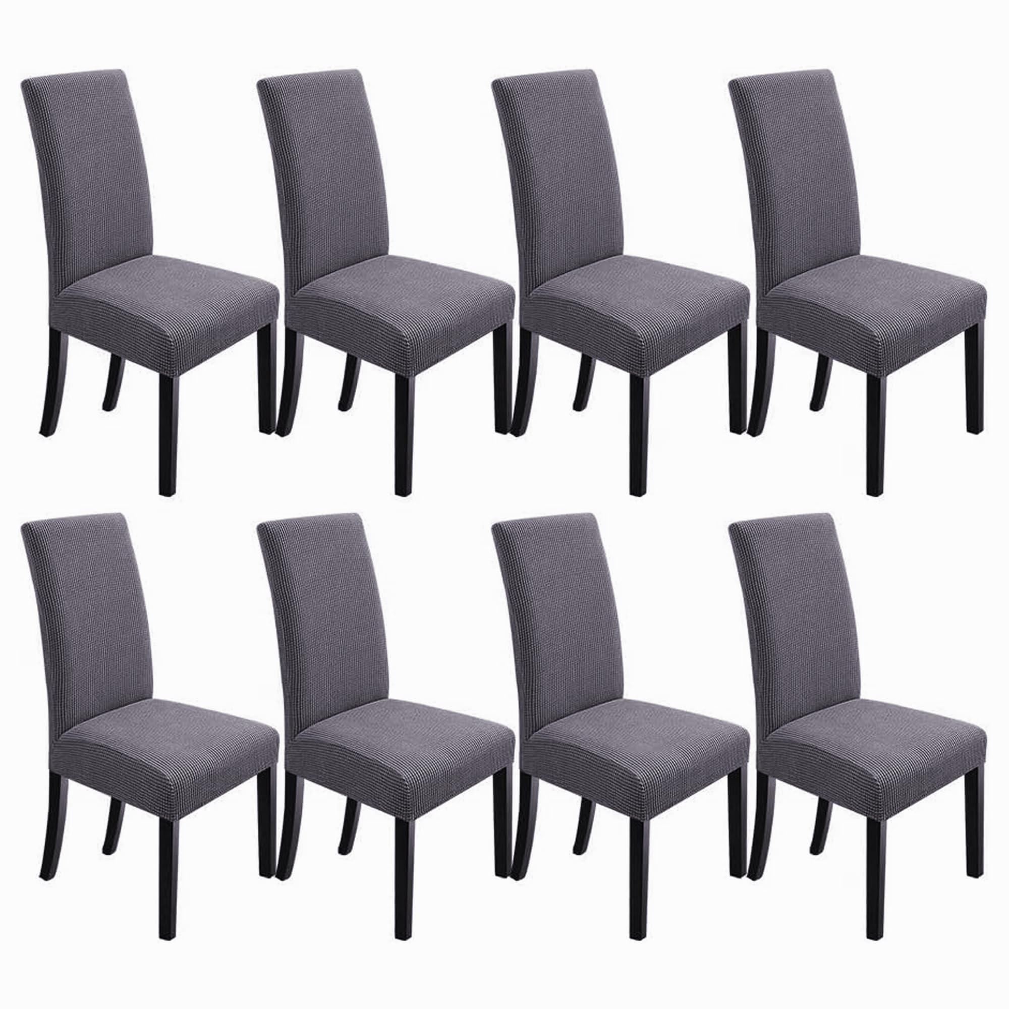 NORTHERN BROTHERS Dining Chair Covers Seat Parson Chair Slipcover for Dining Room Set of 4, Khaki