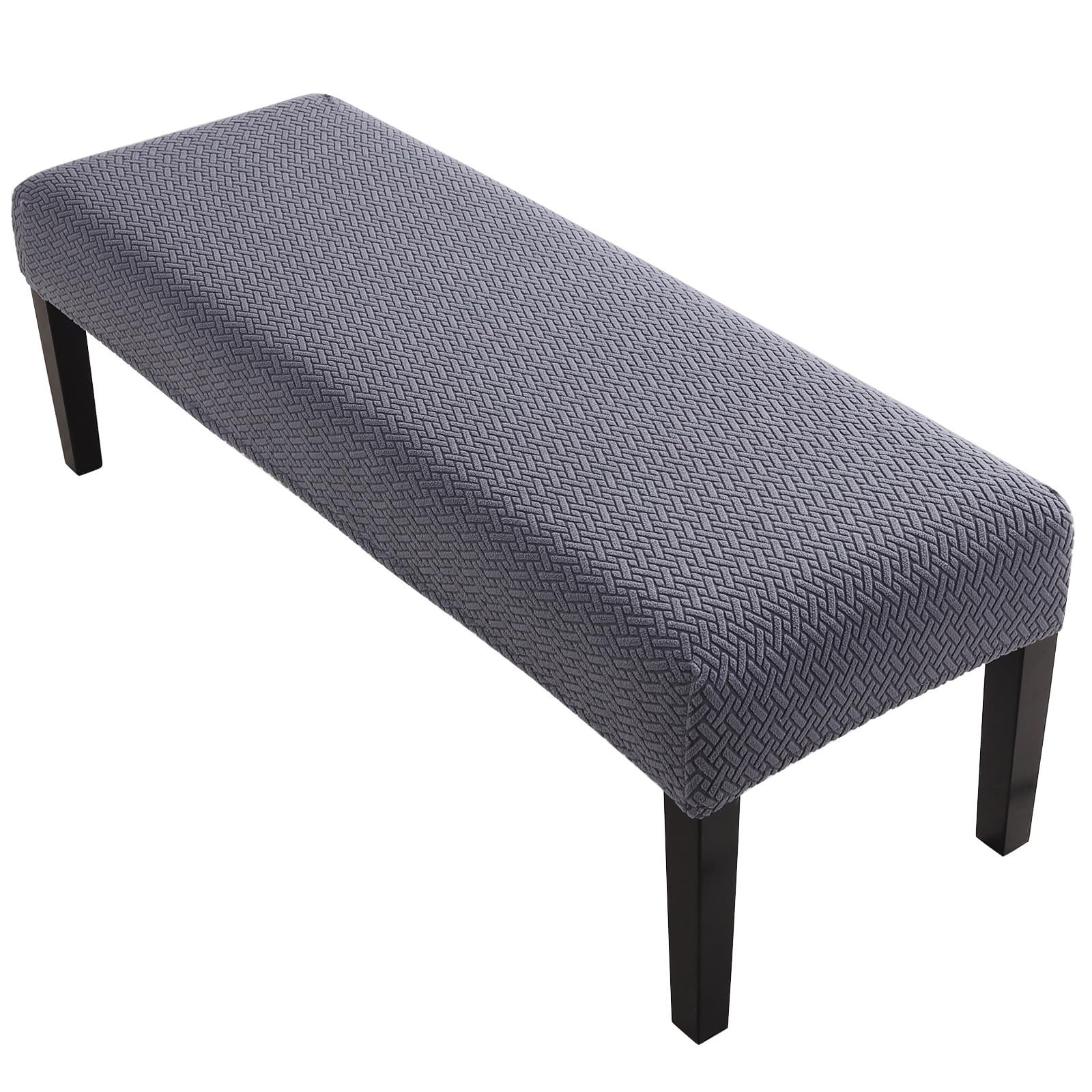 YISUN Dining Room Bench Covers, PU Leather Waterproof Upholstered Bench Slipcover, Removable Washable Bench Seat Protectors for Living Room, Bedroom, Kitchen(PU Coffee)
