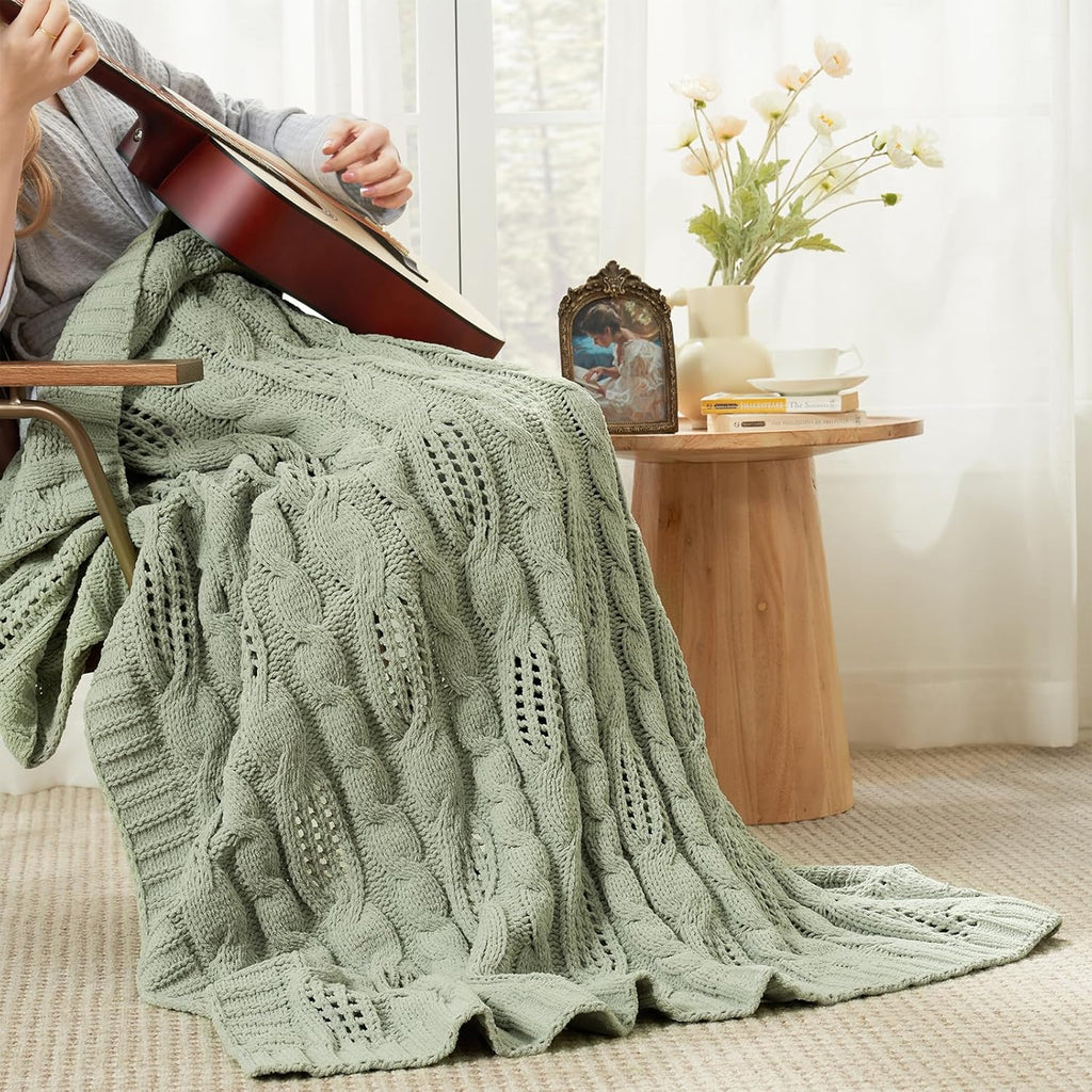 Home Chunky Knit Throw Blanket