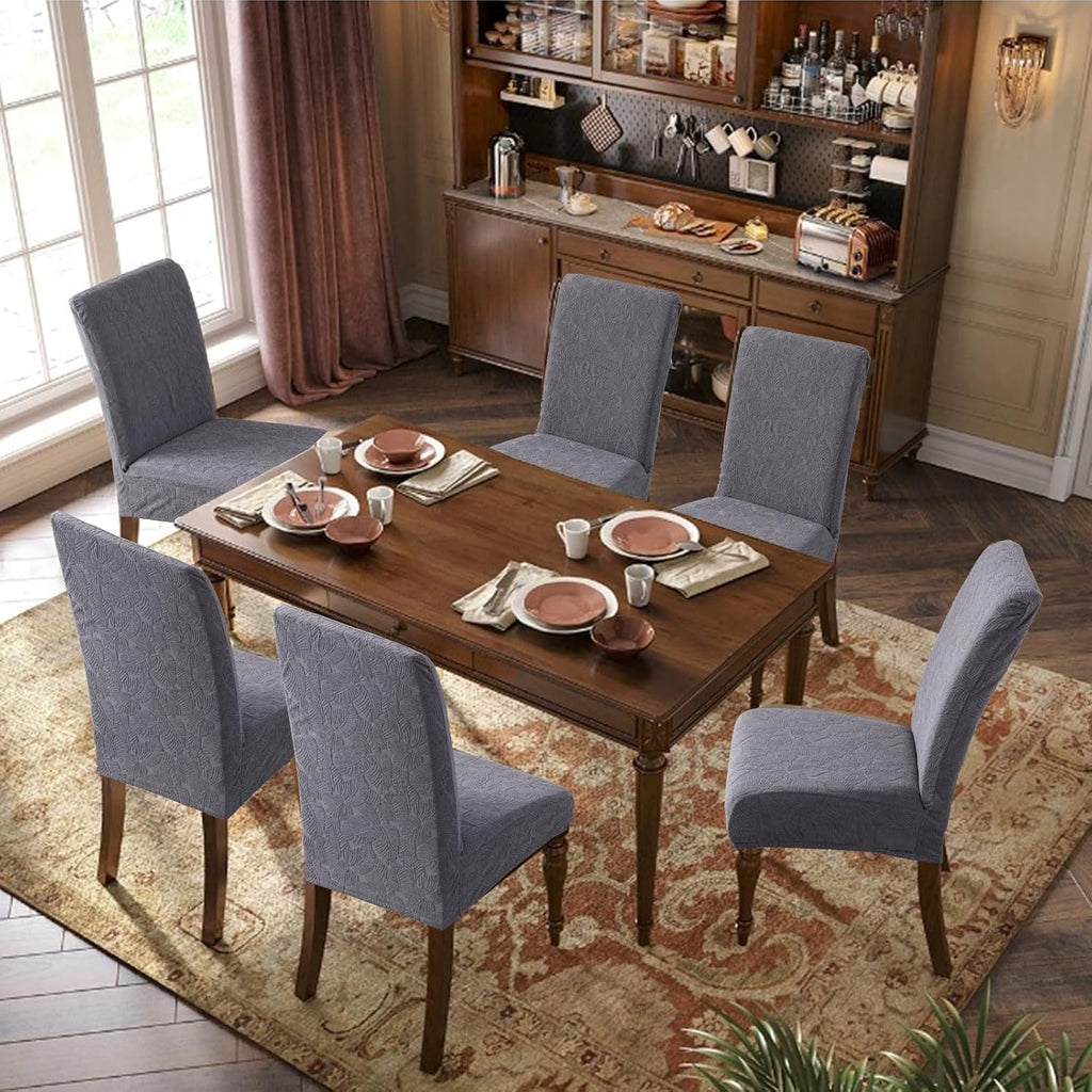 Waterproof Dining Chair Covers, Chair Covers for Dining Room Stretch Parsons Chair Slipcover, for Dining Room Kitchen Chair Protector Cover, Removable, Washable