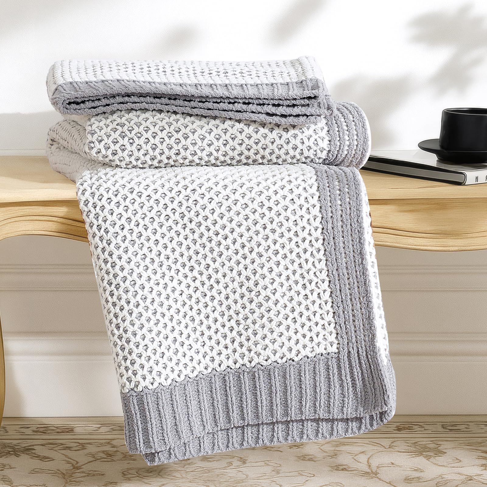 Home Chunky Knit Throw Blanket
