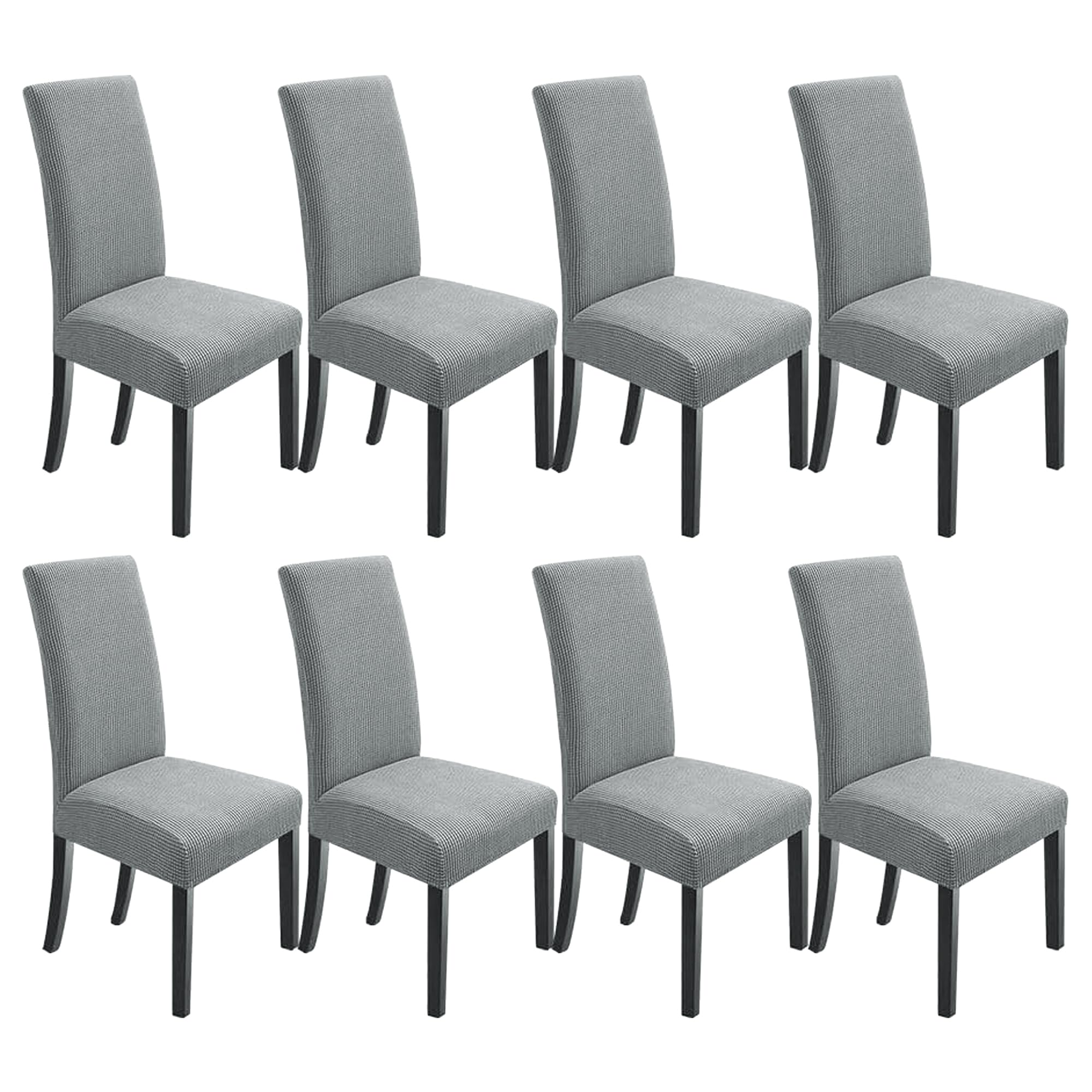 NORTHERN BROTHERS Dining Chair Covers Seat Parson Chair Slipcover for Dining Room Set of 4, Khaki